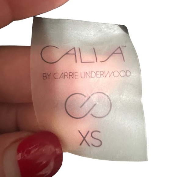 Calia Paradise Palm Black Strappy Ruched Tankini Bathing Suit Top Size XS - Picture 3 of 4